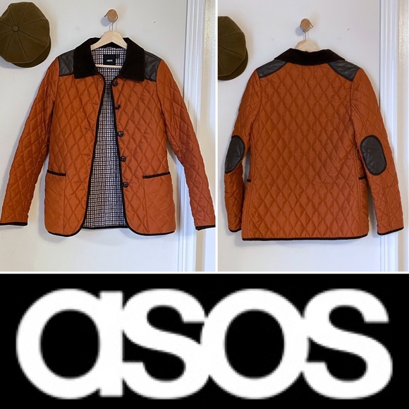 ASOS Burnt Orange Quilted Chore Coat - Picture 2 of 16